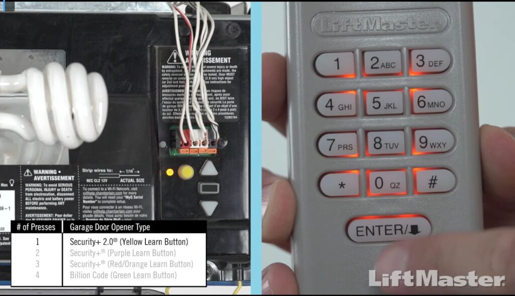 Programming Remotes and Keypads with the LiftMaster Learn Button